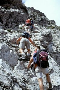 Klettersteig am Zitterklapfen