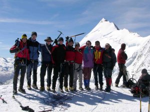 Gruppenfoto auf dem Gipfel Gruppenfoto auf dem Gipfel