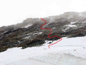 Blick zurck in die Flanke