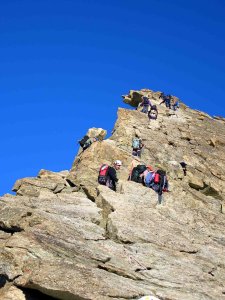 Felsgrat vor der Wellenkuppe Felsgrat vor der Wellenkuppe